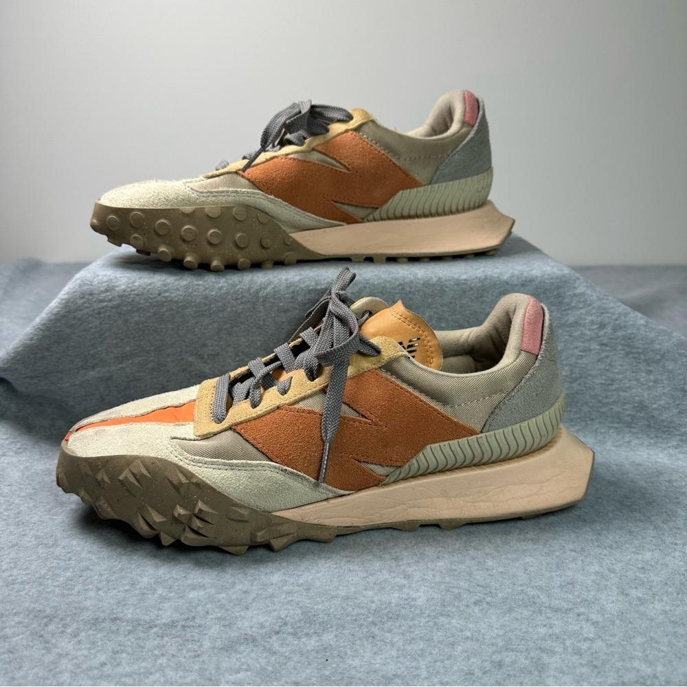New Balance XC72 Men's Sneakers Size 8.5 Beige Orange Grey Athletic Shoes